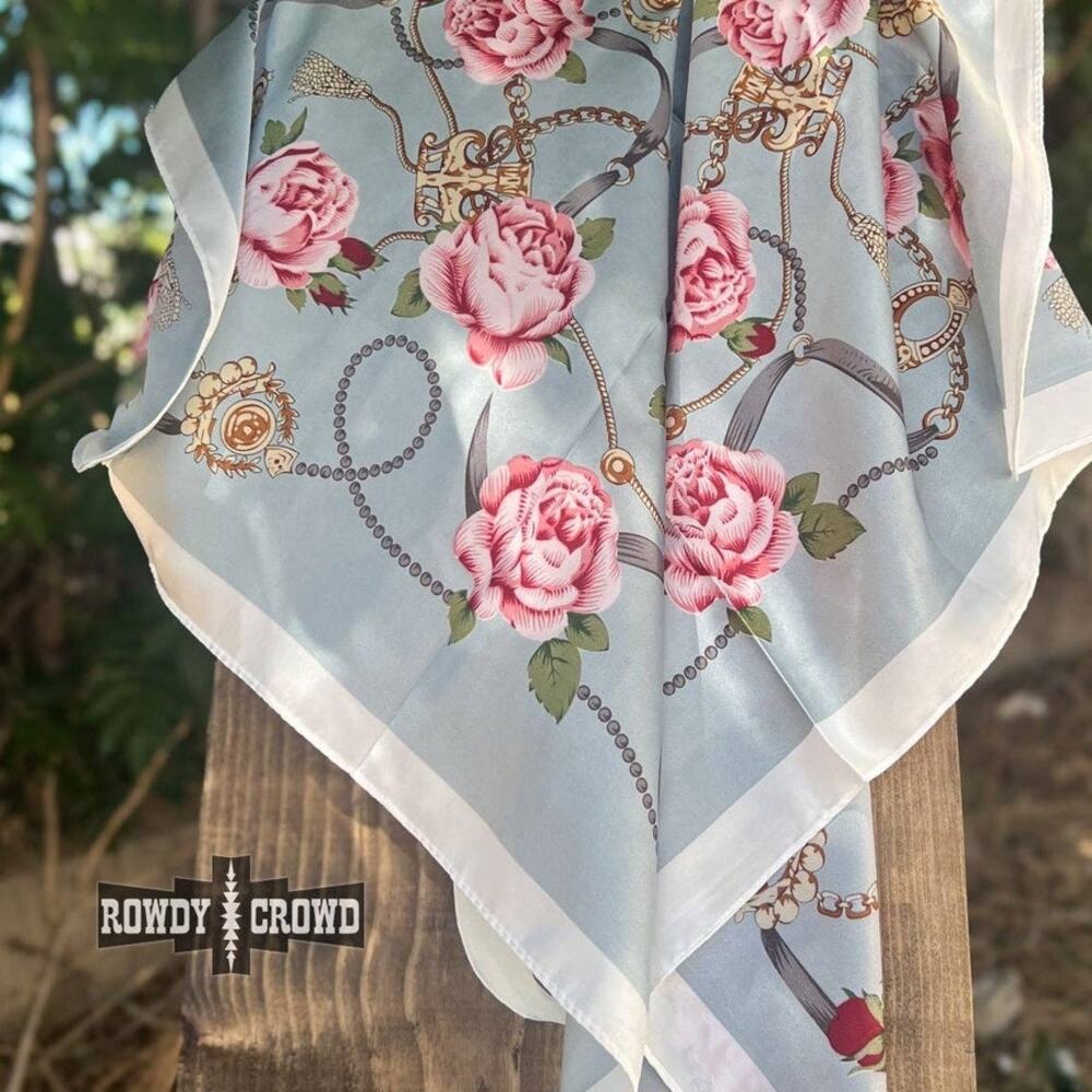 Rebellious Rose Wild Rag (Small) | Floral Western Neck Scarf